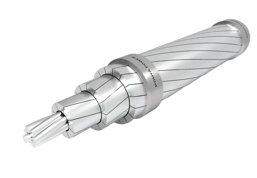 هادی AAC/TW با رشته‌های آلومینیومی ذوزنقه‌ای تمام آلومینیومی